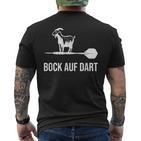 Bock Auf Dart Darts T-Shirt mit Rückendruck