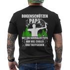 Bogenschützen Papa Pfeil Und Bogen Bogenschießen T-Shirt mit Rückendruck