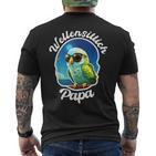 Budgie Papa Parakeet Bird Owner Welli T-Shirt mit Rückendruck