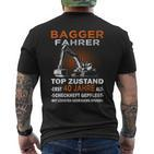 Builder & Digger Driver 40Th Birthday T-Shirt mit Rückendruck
