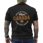 Canada Toronto Montreal Vancouver Canada Flag T-Shirt mit Rückendruck