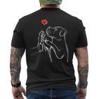 Cane Corso Dog Love Female S T-Shirt mit Rückendruck