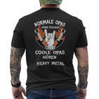 Coole Opas Hören Heavy Metal T-Shirt mit Rückendruck