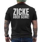 Couple Bitch Aber Seine Idiot Aber Ihre Ihr T-Shirt mit Rückendruck