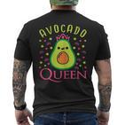 Cute Avocado Queen Vegan Heart T-Shirt mit Rückendruck