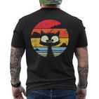 Cute Retro Vintage Cat Sunset Cats Vintage T-Shirt mit Rückendruck