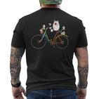 Cycling Cat I Cat Print Cat Fun T-Shirt mit Rückendruck