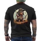 Dachshund Hunter On Dachshund Game Hunting T-Shirt mit Rückendruck