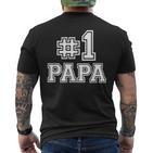 Dad 1 T-Shirt mit Rückendruck