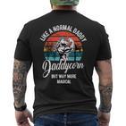 Daddycorn Papa Tochterater Sohn Geschenk Spruch T-Shirt mit Rückendruck