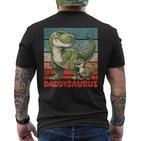 Daddysaurusatertag Bester Daddy T-Rex Papa T-Shirt mit Rückendruck