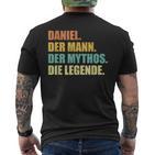 Daniel Slogan T-Shirt mit Rückendruck