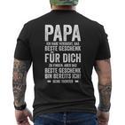 Das Beste Geschenk Bin Ich -Atertag Tochter Papa T-Shirt mit Rückendruck