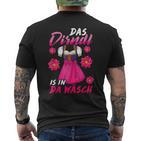 Das Dirndl Is In Da Wäsch I Volksfest Bavaria S T-Shirt mit Rückendruck