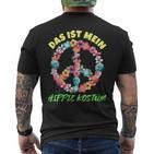 Das Ist Mein Hippie Costume Last Minute T-Shirt mit Rückendruck