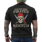 Das Ist Mein Pirate Costume Pirate T-Shirt mit Rückendruck
