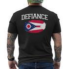 Defiance Oh Ohio Flagge Vintage Usa Sport Herren Damen T-Shirt mit Rückendruck