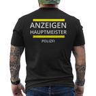 Der Anzeigenhauptmeister Polizfi Distributes Nodules Meme T-Shirt mit Rückendruck