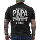 Der Beste Papa Der Welt S T-Shirt mit Rückendruck