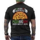 Der Beste Pizzabäcker Der Weltbeste Pizzabäcker Der Weltbeste T-Shirt mit Rückendruck
