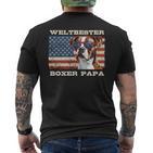 Deutscher Boxer Weltbester Boxer Papa Boxer Hundepapa T-Shirt mit Rückendruck