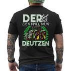Deutz Tractor Farm Farmer T-Shirt mit Rückendruck