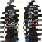 Dinge Die Ich In Meiner Freizeit Tue Dinge Die Ich In Mein Frei T-Shirt mit Rückendruck