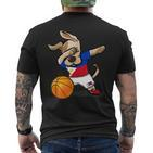 Dog Dabbing Basketball Philippines Jersey Sport Lover T-Shirt mit Rückendruck