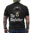 The Dogfather Shih Tzu Dad Shih Tzu Papa Lustiger Hundebesitzer T-Shirt mit Rückendruck