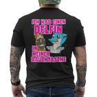 Dolfin In My Bum Bag Honk Party Outfit Malle Isi T-Shirt mit Rückendruck