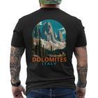 Dolomites Travel Exploration Souvenir Dolomites Italy T-Shirt mit Rückendruck