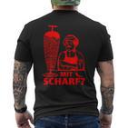 Doner Kebab Doner Shop With Scharf T-Shirt mit Rückendruck