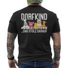 Dorfkind Und Stolz Darauf  Farmers Children's T-Shirt mit Rückendruck