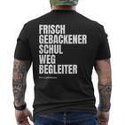 I Dötzchen Papa Begleitung Einschulung T-Shirt mit Rückendruck