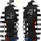 Dream Team Dog Slogan T-Shirt mit Rückendruck