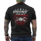 Drone Pilot Quadcopter Whoop Copter Pilot Drone T-Shirt mit Rückendruck