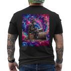 Drumming Tess Für Die Old Man Psychedelic Street Drummers T-Shirt mit Rückendruck