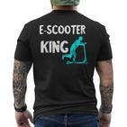 E-Scooter King Electric Scooter King Escooter Driver T-Shirt mit Rückendruck