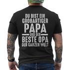 Ein Große Papa Und Der Beste Opa Papa Opa E S T-Shirt mit Rückendruck