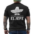 El Jefe Mexican Sombrero T-Shirt mit Rückendruck