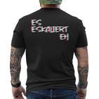 Es Escaliert Eh Techno Trippy Edm Festival Hardcore Hardtekk T-Shirt mit Rückendruck