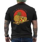 Es Muss Kein Wissen Pizza & Pineapple Hawaii Essen T-Shirt mit Rückendruck