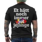 Et Hätt Noch Immer Jot Jejange Kölner Karneval Kurzärmliges Herren-T-Kurzärmliges Herren-T-Shirt, Grundgesetz Motiv
