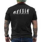 Evolution Menschlicher Fortbewegung Kurzärmliges Herren-T-Kurzärmliges Herren-T-Shirt, Grafikdesign-Kurzärmliges Herren-T-Shirt
