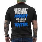 Father Keine Angst Stolzer Papa German Langu T-Shirt mit Rückendruck