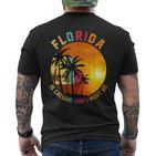 Florida Ruft Mich Und Ich Muss Gehen Summer Holiday Florida T-Shirt mit Rückendruck