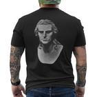 Friedrich Schiller Portrait T-Shirt mit Rückendruck