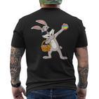 Frohe Oster Happy Easter T-Shirt mit Rückendruck