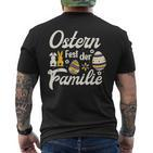 Frohe Ostern Easter Eggs Easter Bunny T-Shirt mit Rückendruck