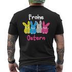 Frohe Ostern Easter Bunny T-Shirt mit Rückendruck